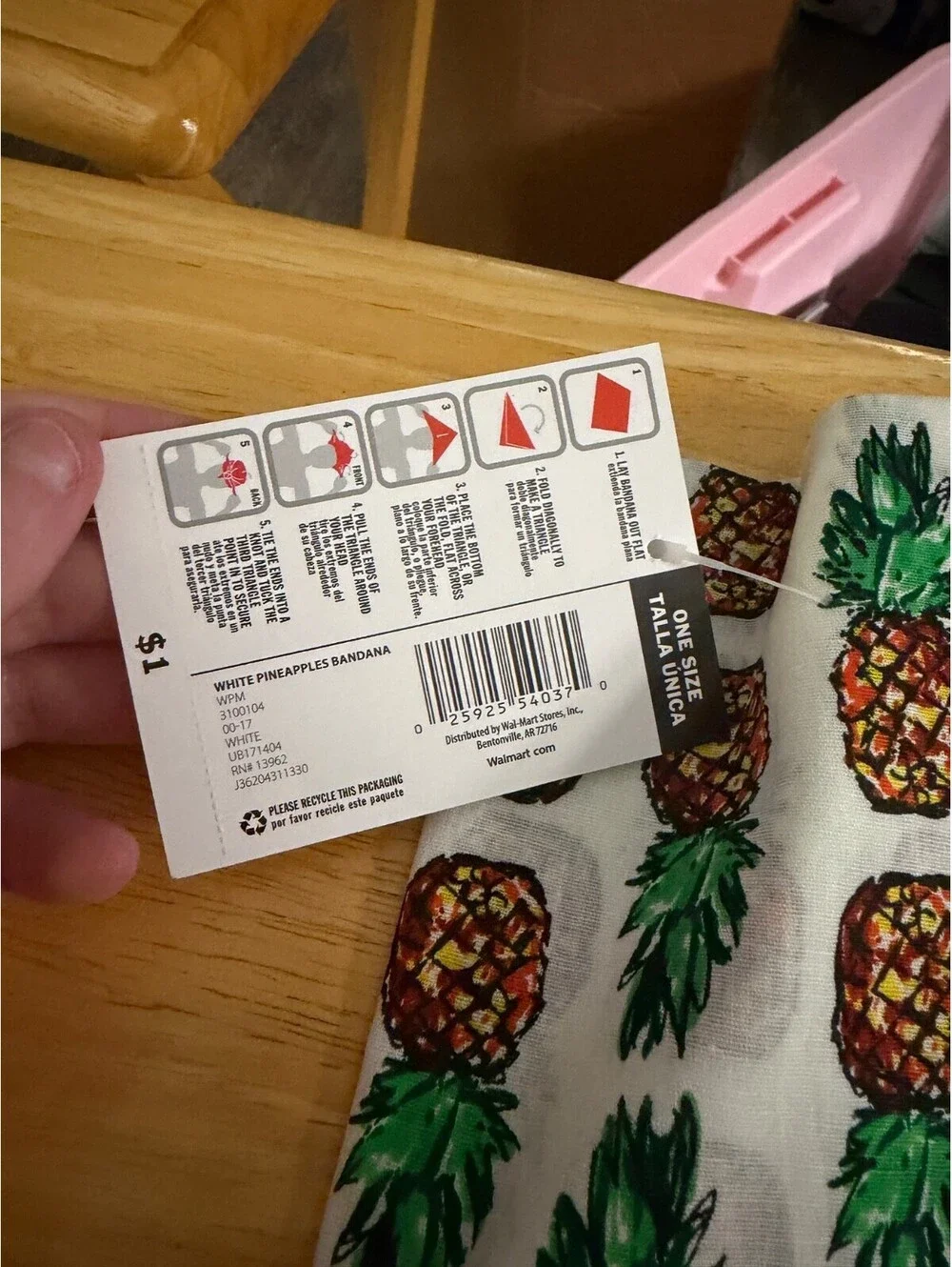 White Pineapples Bandana